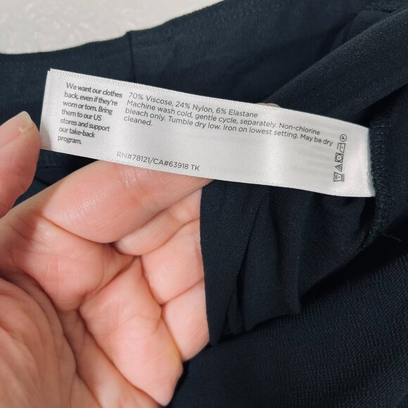 NWT Eileen Fisher Stretch Slim Ankle Pant in Dark Green "Ivy" Size XL - Picture 4 of 8